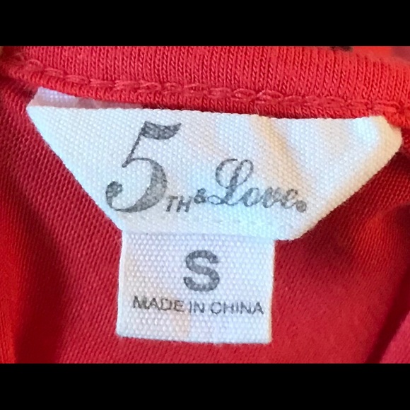 5th and Love Coral-Orange Dress, Size Small - Picture 3 of 3